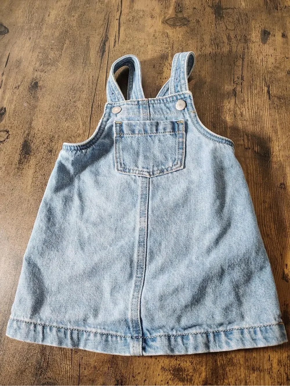 Baby Girl 12-18 mo Old Navy Denim Jean Dress 100% Cotton